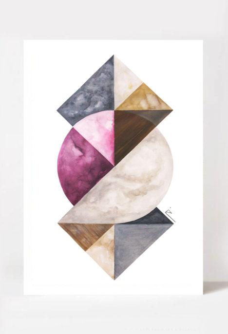 Print arta „Broken pieces of galaxies I”