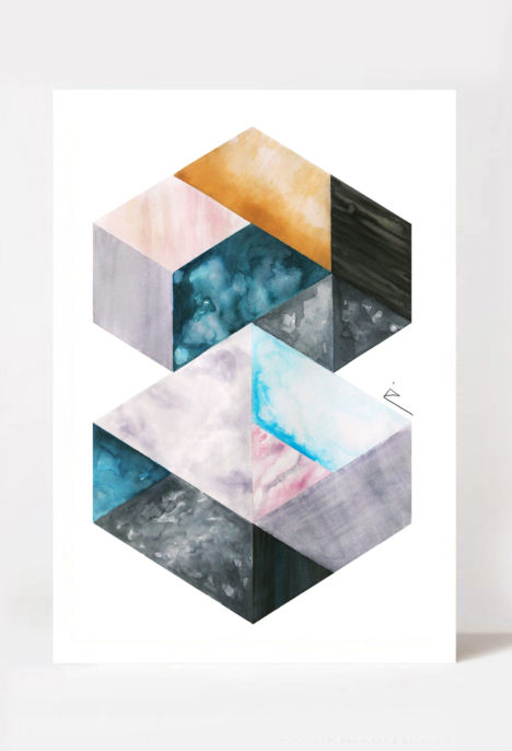 Print arta „Broken pieces of galaxies II”