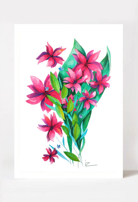 Print arta „Pink Bouquet”