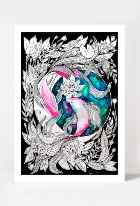 Print arta „Underwater dance”