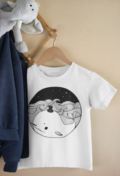 Tricou bebelusi "Circus Whale"