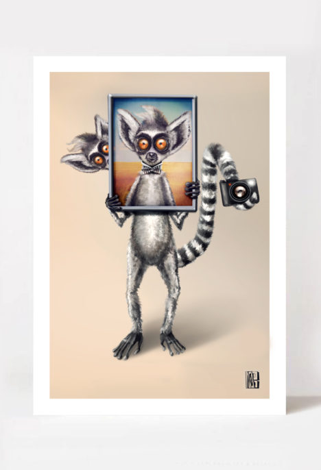 Print arta „Lemur”