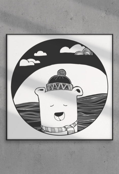 Print arta „Polar Bear”
