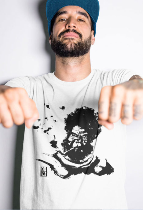 Tricou barbati "Afro Monkey"