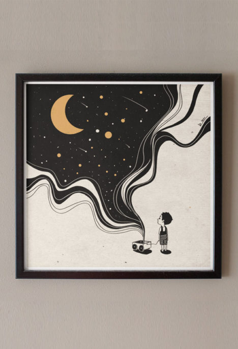 Print arta „Dream big, my little star”