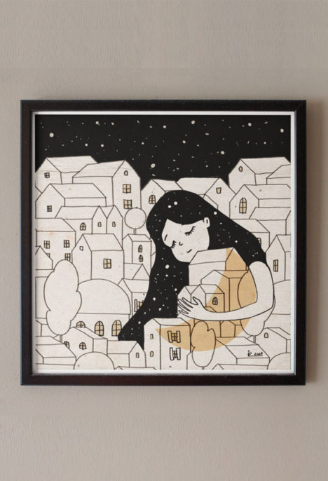 Print arta „Everyone inside”