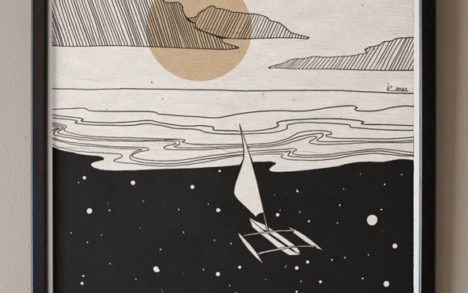 Print arta „The seas above and below”