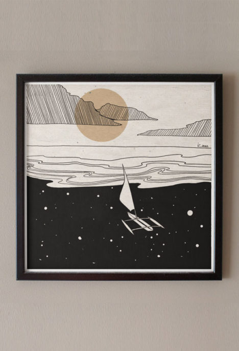 Print arta „The seas above and below”