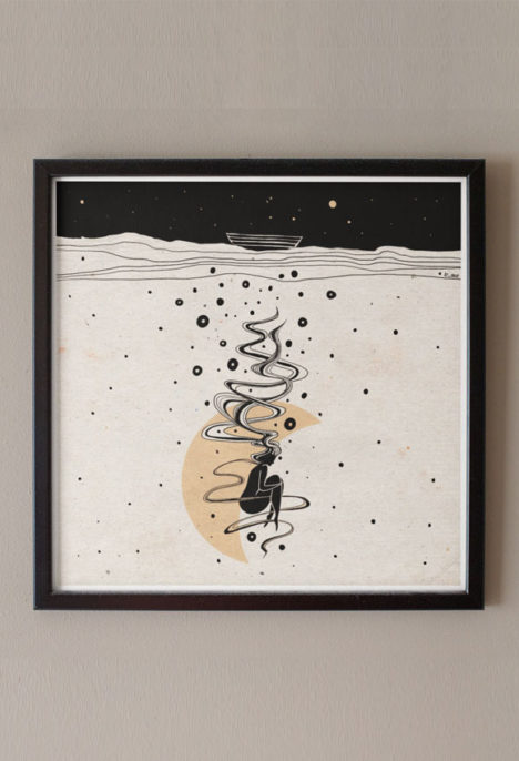 Print arta „Keep your breath”