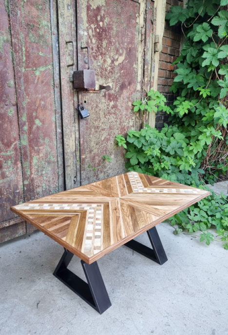 Blat de masa din lemn „Geometric Wood”