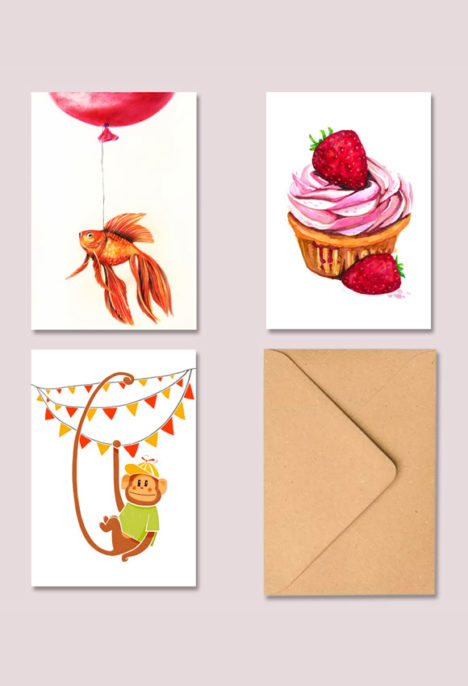 Set 3 Felicitari "Aniversary"