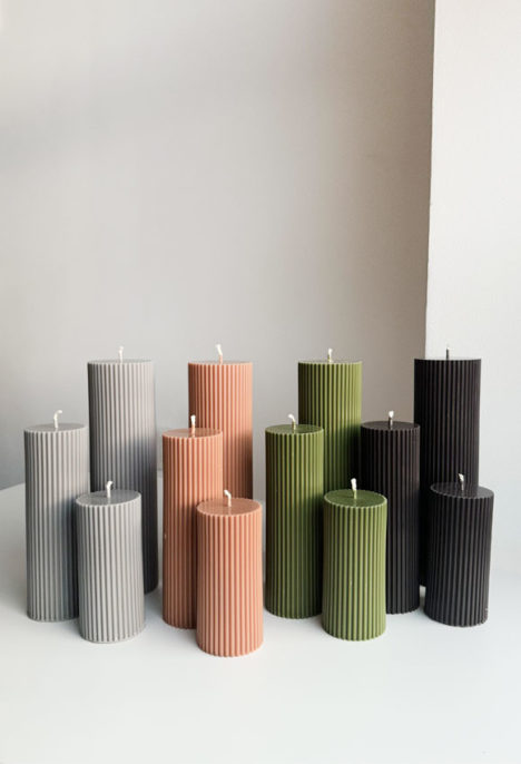 Set lumanari decorative "Pillar Trio"