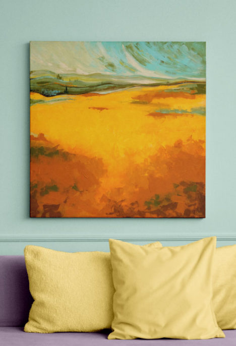Print arta canvas „Golden fields”